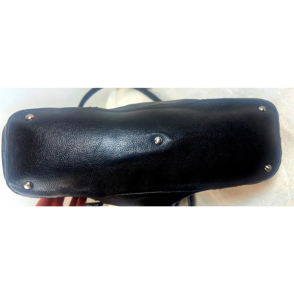 MCM black leather